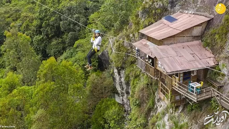 تصاویر - هتلی روی صخره ای عمودی برای ماجراجویان